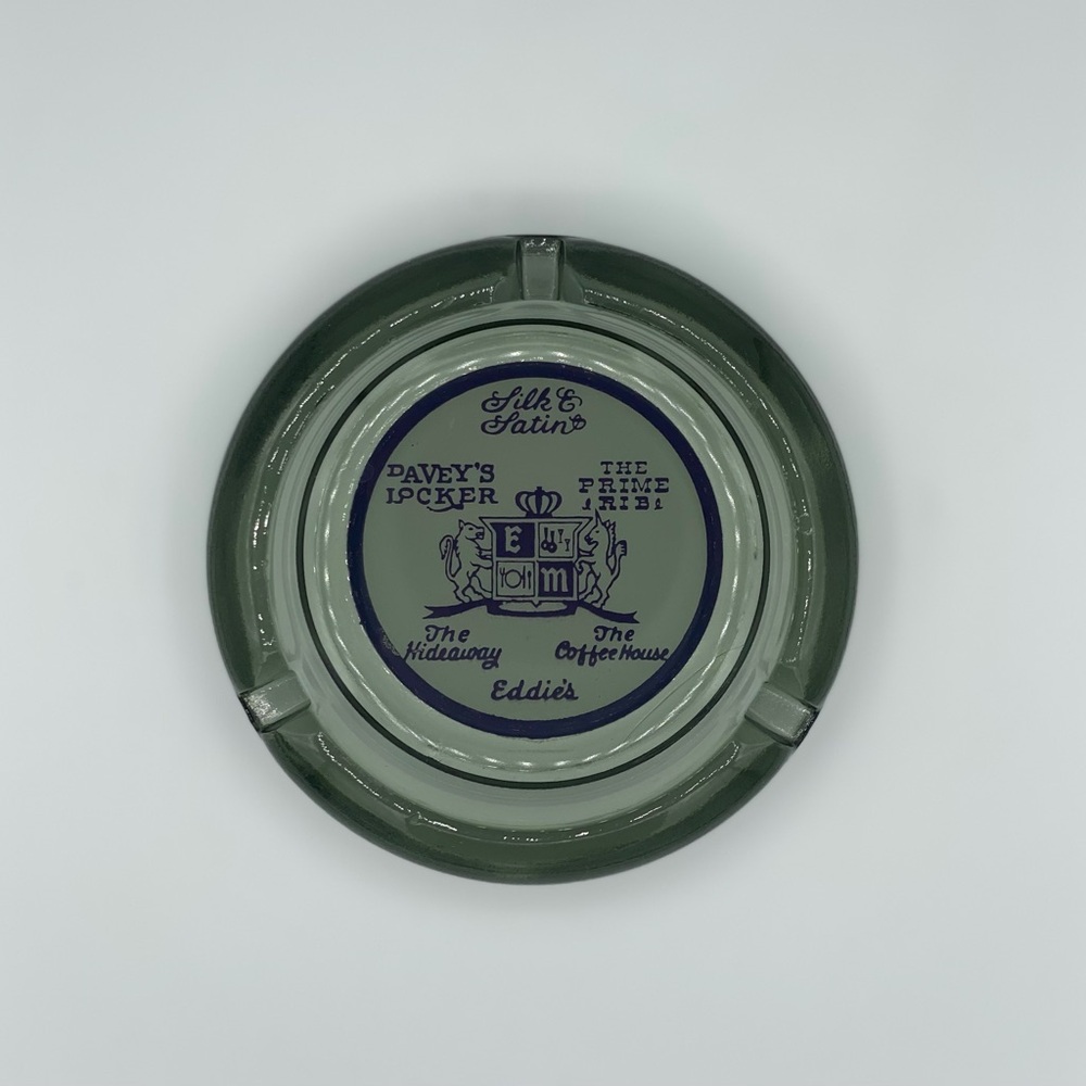 Vintage glass ashtray - Davey's Locker